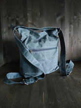 Load image into Gallery viewer, Convertible backpack purse, waxed canvas convertible bag backpack
