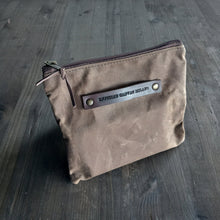 Load image into Gallery viewer, Waxed canvas pouch, coin purse, waxed canvas purse, travel wallet accessories passport cover, tarots bag
