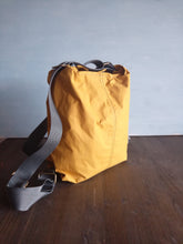 Load image into Gallery viewer, Canvas bag convertible to backpack, hobo style purse, slouchy hobo bag
