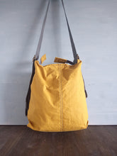 Load image into Gallery viewer, Canvas bag convertible to backpack, hobo style purse, slouchy hobo bag
