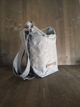 Load image into Gallery viewer, Convertible backpack purse, crossbody bag, convertible canvas bag
