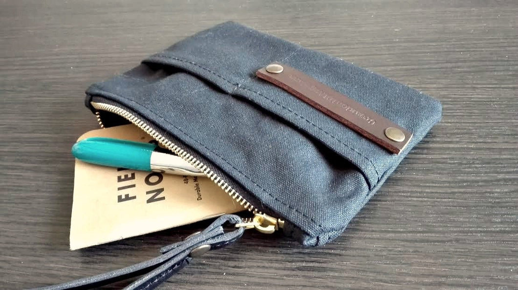Waxed canvas pouch, purses and bags canvas coin purse, waxed canvas purse, travel wallet accessories passport cover, fabric wallet
