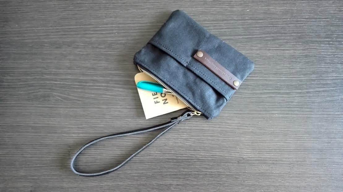 Waxed canvas pouch, purses and bags canvas coin purse, waxed canvas pu – Officine  Canvas Milano