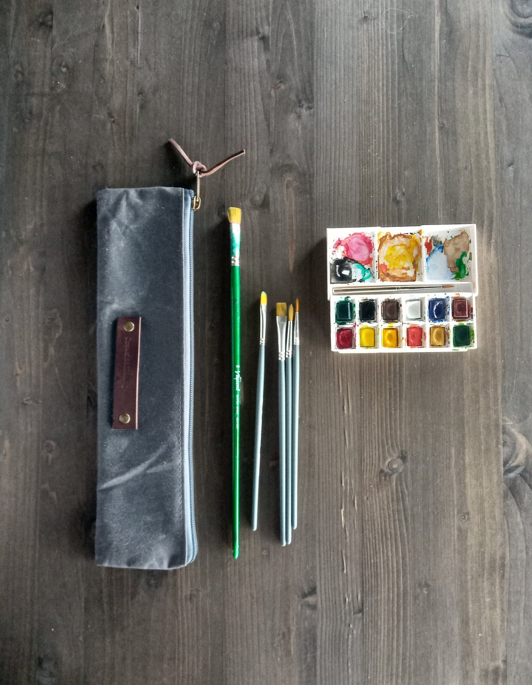 Zipper canvas pouch, cotton zipper pouch, zipper pouch for pencils, pouch with zipper
